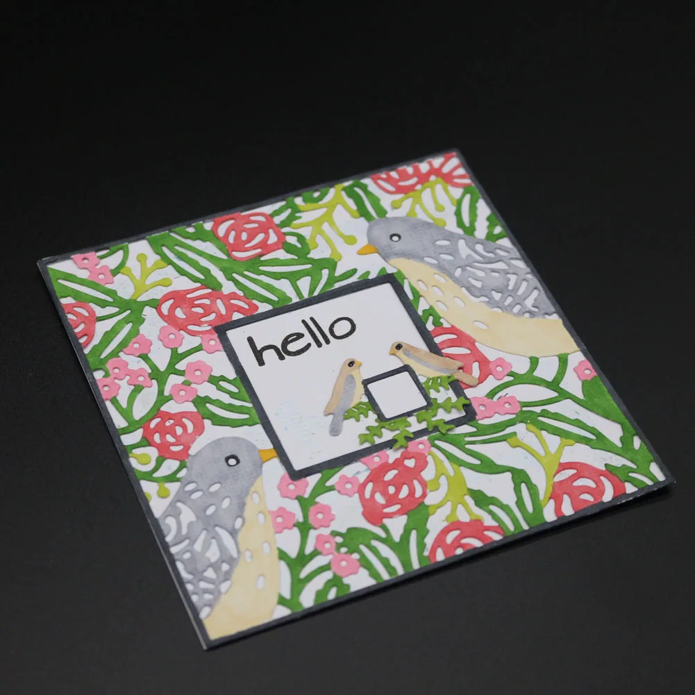 Форма для высечки квадратной формы рамка птица металлические Вырубные штампы в