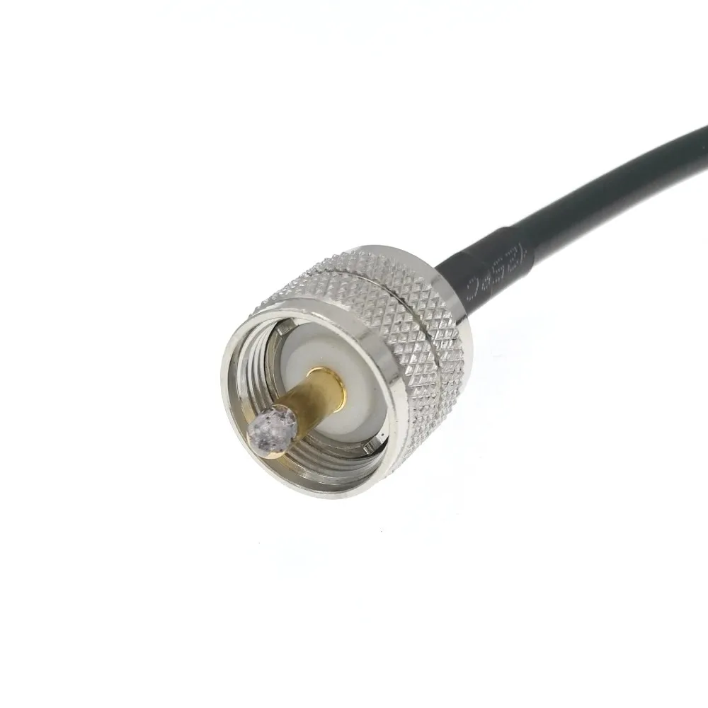 УВЧ Мужской PL 259 к низкой потери цифровой коаксиальный UHF RG58 кабель для HAM & CB радио
