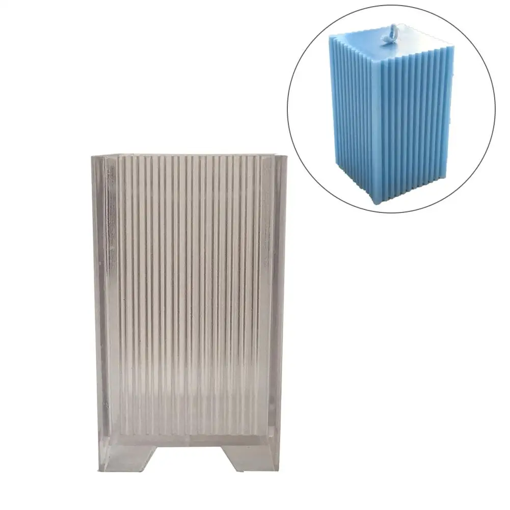 Transparent Candle Molds Plastic Pillar Making Kit Large Cylinder Rib DIY Supplies | Дом и сад