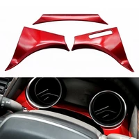 1 set red stainless steel dashboard cover trim interior instrument panel decoration accessories for toyota camry 2018 2019 2020