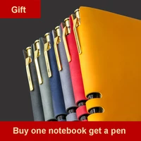 a5b5 business notebooks with pen soft pu leather journals agenda diary planner notepads office school supplies stationery gift