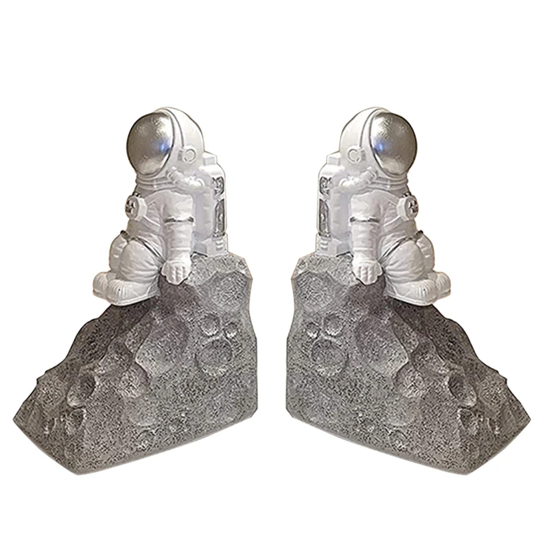 

Астронавт, серебряная декоративная подставка для книг, современные подставки для книг для тяжелых фотографий, подарок для мужчин и женщин, ...