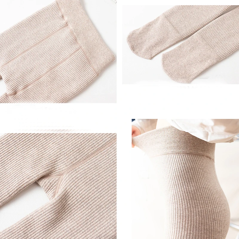 Pantalones de algod&oacute;n para ni&ntilde;as, mallas c&aacute;lidas de terciopelo, pantalones s&oacute;lidos, ropa informal para ni&ntilde;os, oto&ntilde;o e invierno, 2022-3