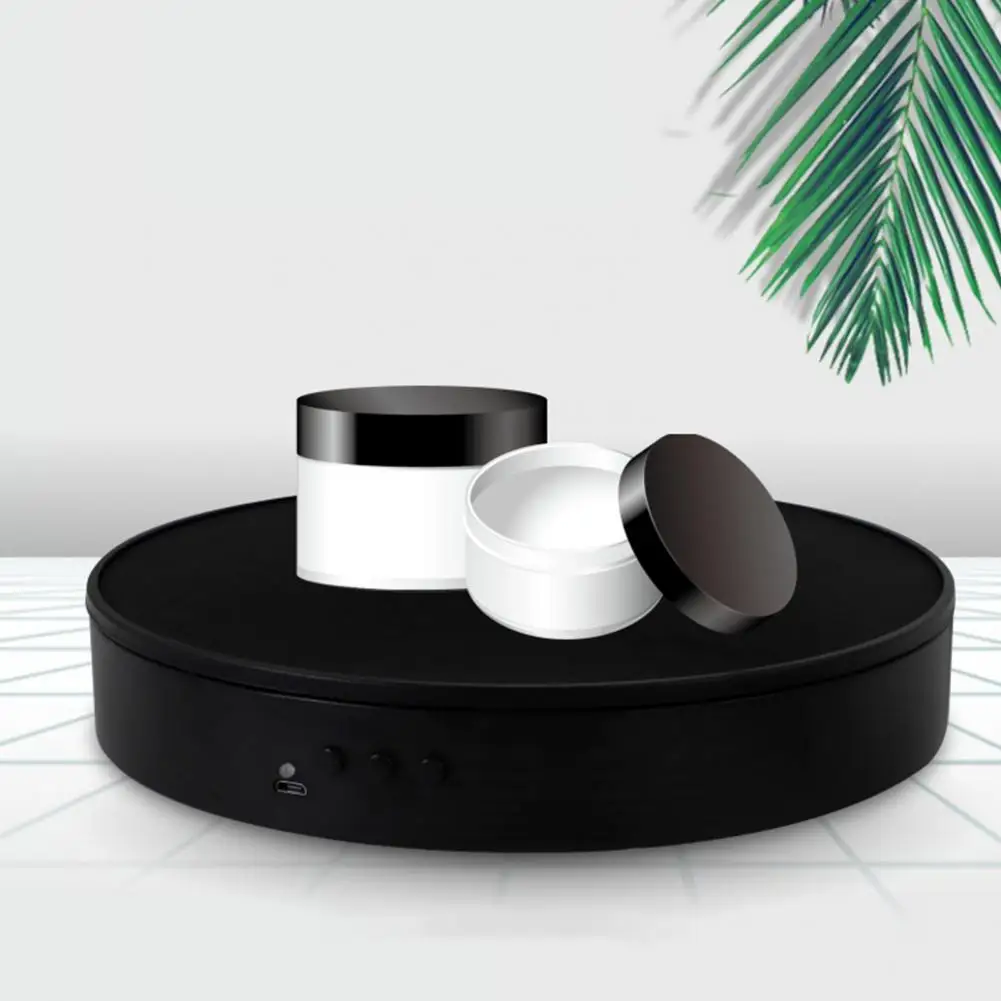 50% Hot Sales Display Stand Auto-Rotation 360 Degree ABS Rechargeable Photography Stand for Product Display