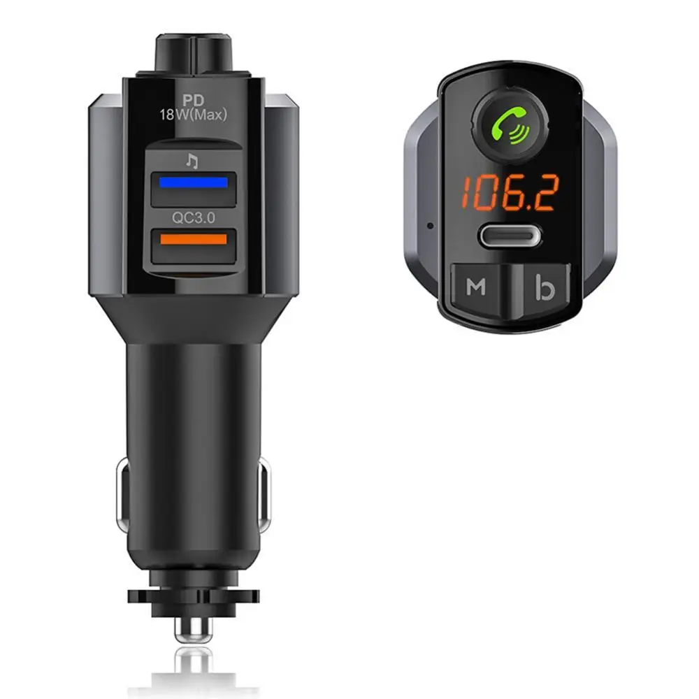 Автомобильный Bluetooth-передатчик громкой связи Fm-передатчик mp3-плеер быстрое