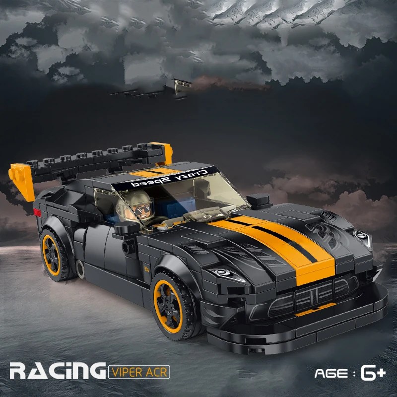 creative speed champions racing sports car dodged classic model building blocks supercar super car figures moc bricks kids toys free global shipping