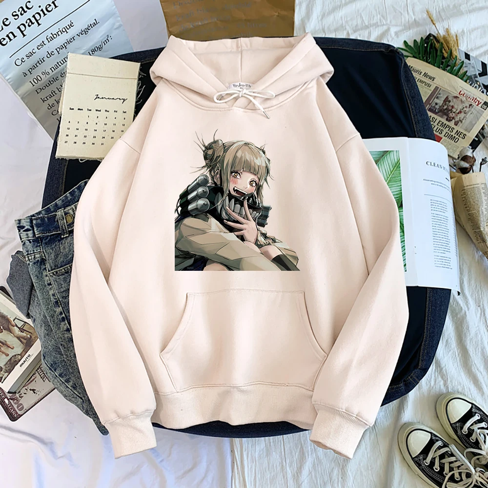 

Himiko Toga From My Hero Academia Print Men Sweatshirt Creativity Fleece Hoody Harajuku Loose Hoodies Autumn Fleece Men Clothes