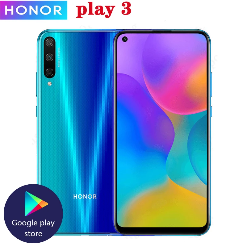Honor play 3 смартфон 4000 мАч батарея Kirin 710F 48MP камера Android 9,0 6,3" ips 1560X720