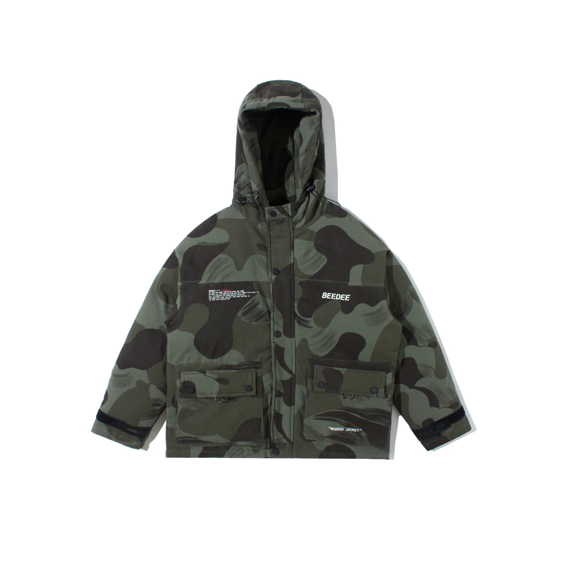 Мужская камуфляжная куртка с капюшоном толстая ветрозащитная армейского