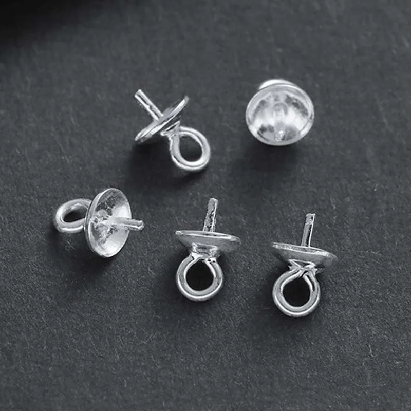 10 шт. подлинные настоящие чистые однотонные зеркальные простые серебряные