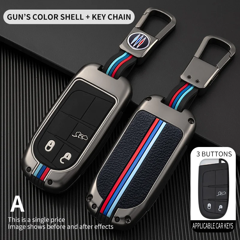 Car Remote Key Full Cover Case Keychain For Fiat Jeep Renegade Grand Dodge Ram 1500 Journey Charger Dart Challenger Chrysler | Автомобили