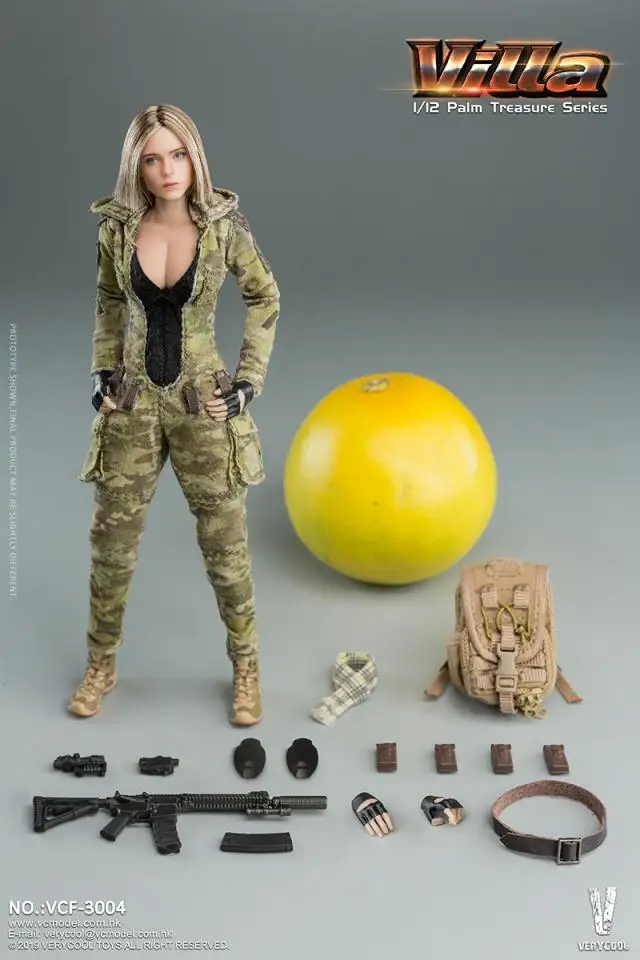 VERYCOOL 1/12 VCF 3004 пальмовое сокровище MC Камуфляжный женский солдат вилла в