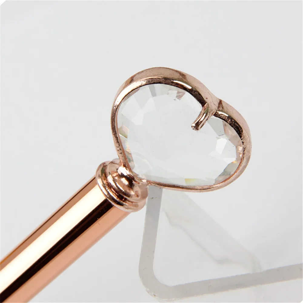 1 шт. хрустальные металлические шариковые ручки в форме сердца для деловых