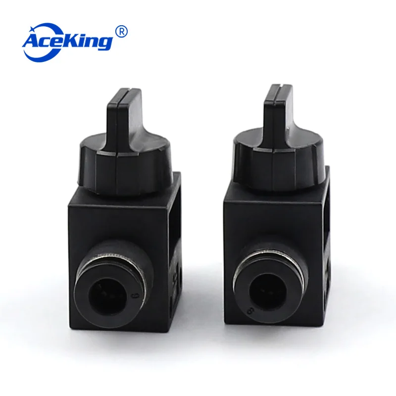 HVFF ручной клапан черный пневматический поделки быстрое частей соединение ПУ