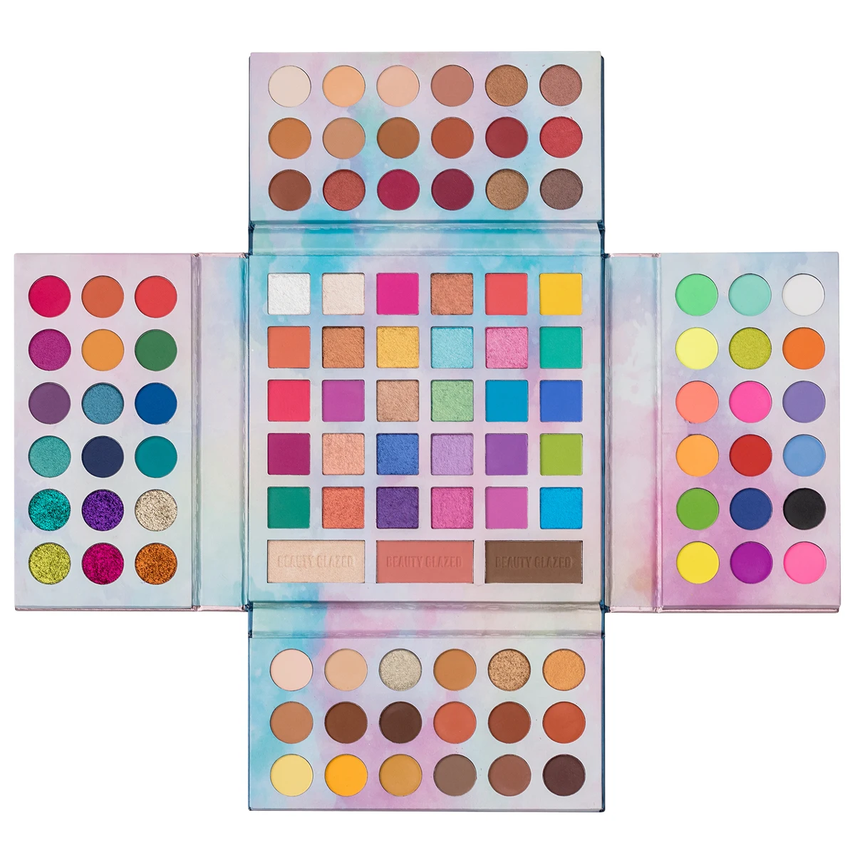 

5 In 1 Beauty Glazed Eyeshadow 105 Colors Glitter Colorful Paradise Pressed Powder Shadows Palette Matte Shimmer Make Up Pallete