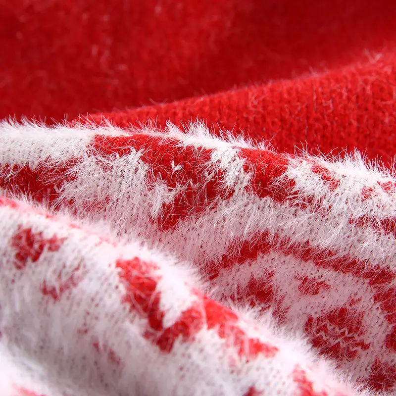 

Christmas Sweater Snowflake Woman New 2020 JumperChic Cashmere Plush Knit Fashion Warm Thick wool Wild Turtleneck Sweaters