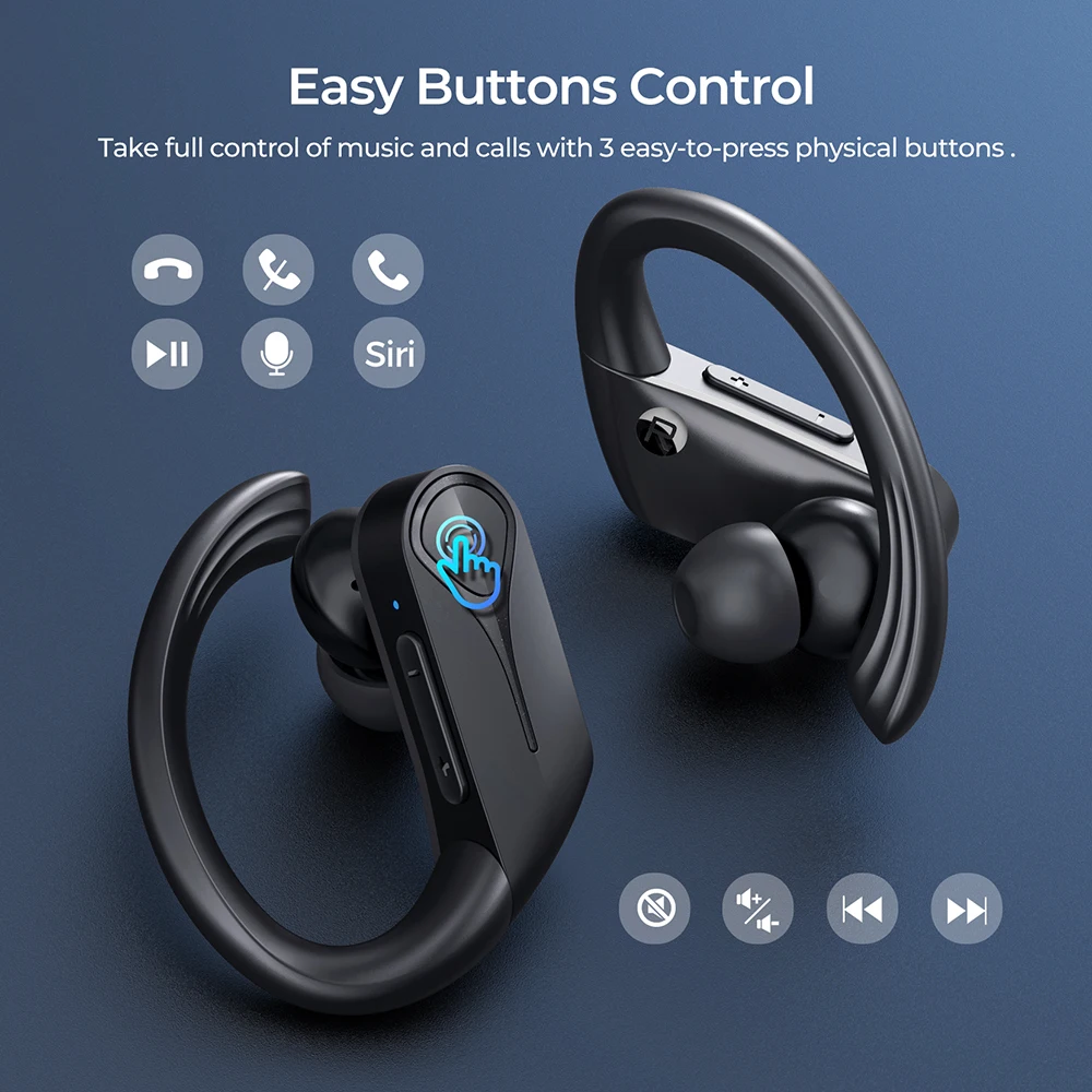 Беспроводные наушники Mpow Flame Solo TWS Bluetooth 5.0 Наушники с микрофоном шумоподавлением