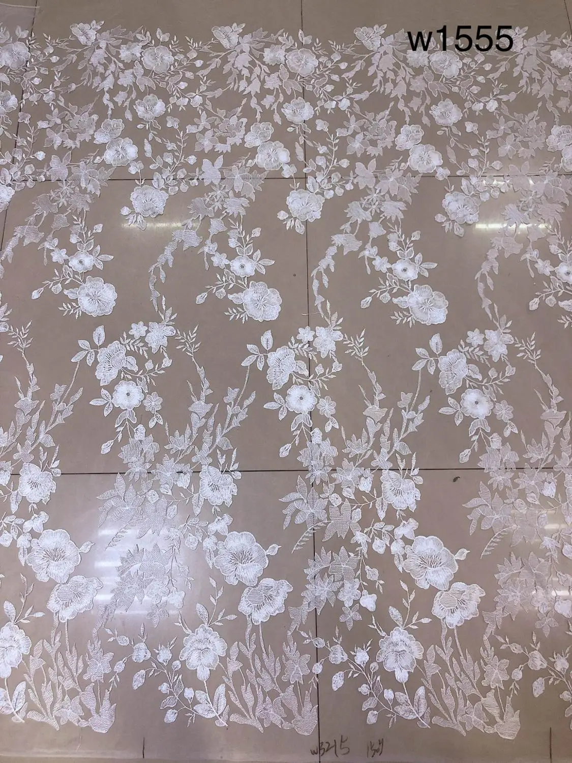 Вышитый цветок с блестками Красивая кружевная ткань для свадебного платья 10 ярдов/партия