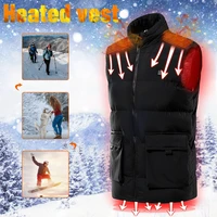 new winter 5 places heated vest men women usb heated jacket heating vest thermal clothing hunting vest winter heating jacket