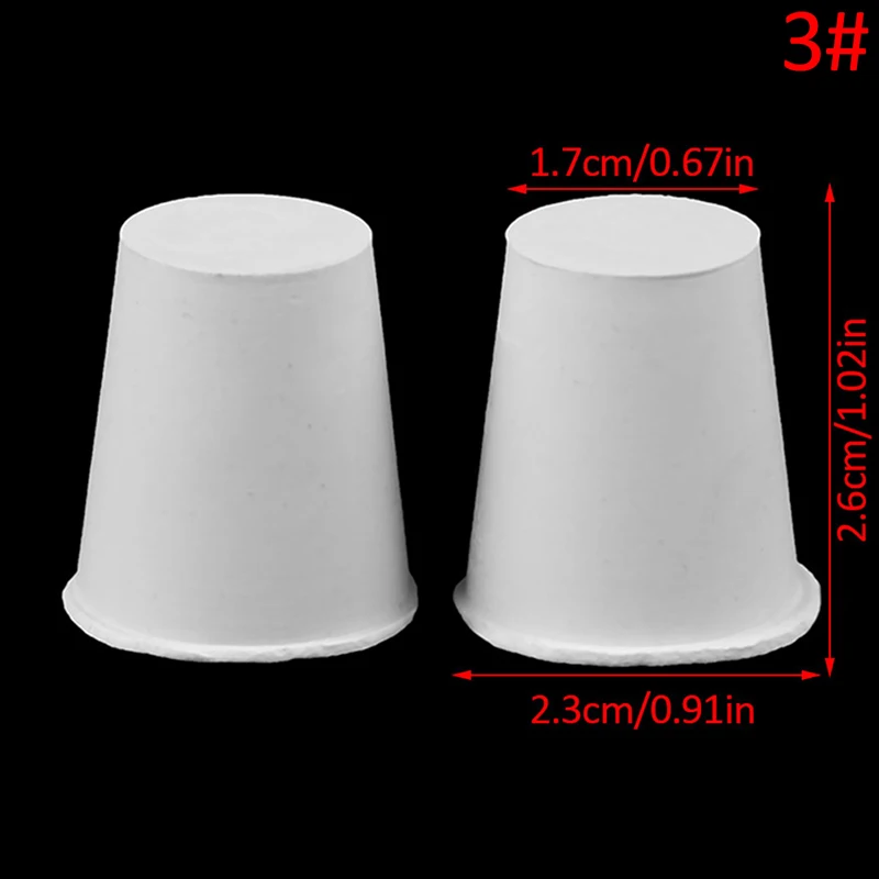 n3 2 Pcs Silicone Rubber Plug Stopper With Hole Airlock Bubbler Valve Wine Brew Silicone Plug Rubber Stopper - Цвет: n3