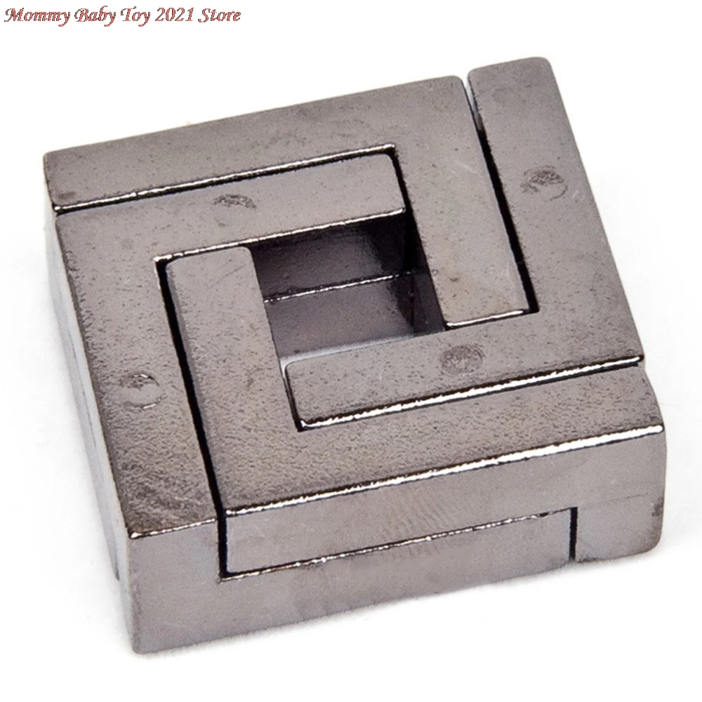 DIY деревянные металлические игрушки Классические IQ 3D блокирующие заусенцы
