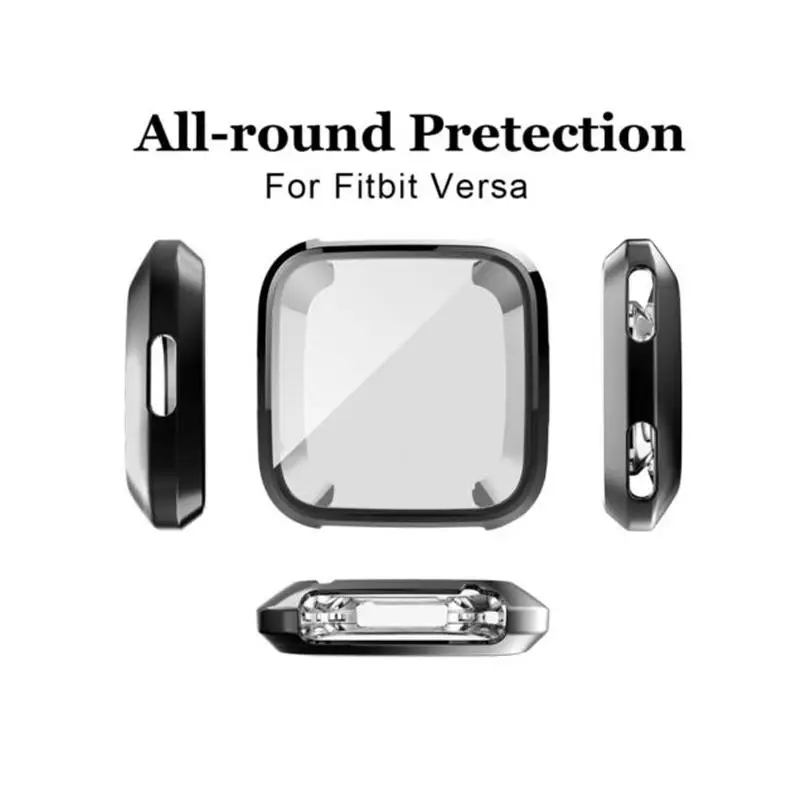 Силиконовый Ультратонкий чехол-накладка BEESCLOVER для Fitbit Versa из ТПУ защитная рамка