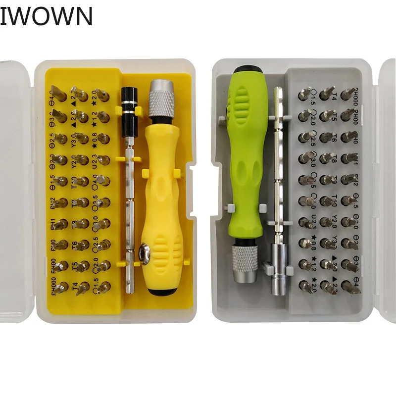 

IWOWN Multifunction Precision Screwdriver Set Mobile Phone Digital Camera Plug Open Teardown Repair Tool Screwdriver Bit 32 in 1