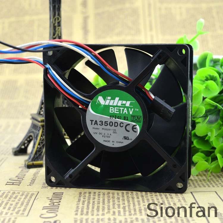 Для японский Nidec 9238 12V 2.3A M35291 35 9 см/см контроль температуры скорость вентилятора