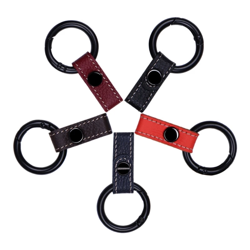 1pc Card Keyring Car Key Holder with Genuine Leather Lanyard for Keychain | Автомобили и мотоциклы
