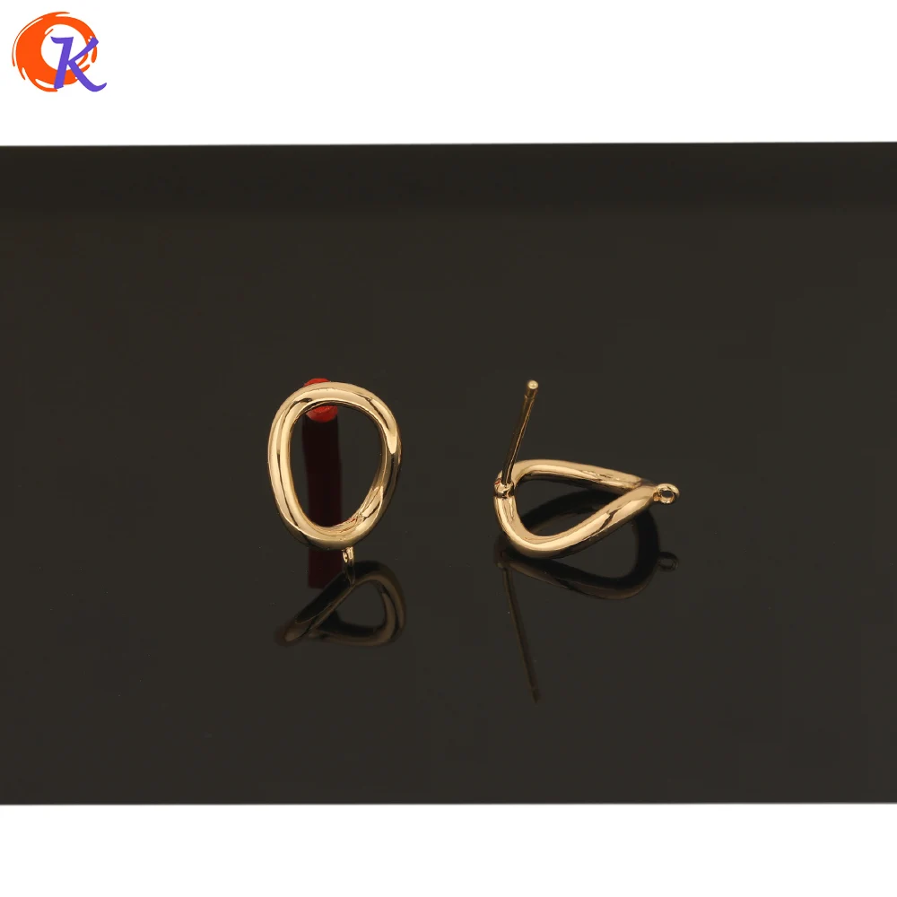 

Cordial Design 50Pcs 10*13MM Jewelry Accessories/DIY Earring Making/Oval Loop Shape/Genuine Gold Plating/Hand Made/Earrings Stud