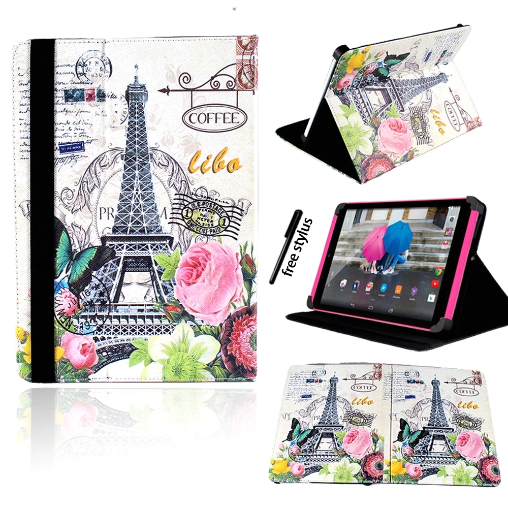 

Folio Leather Stand Case Cover for TESCO Hudl 2 8.3" / Windows Connect 7 8 9 10Tablet Anti-Dust Durable Protective Case