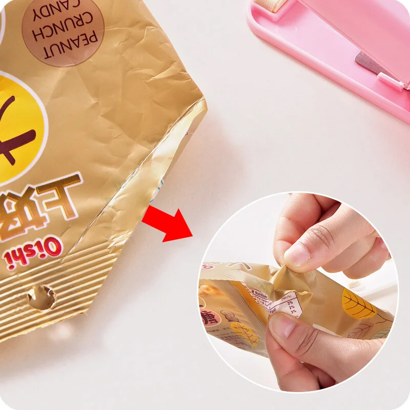 

Bag Clips Colorful Portable Handheld Household Electronic Mini Heat Sealing Machine Plastic Food Snacks Bag Packing Sealer Tool