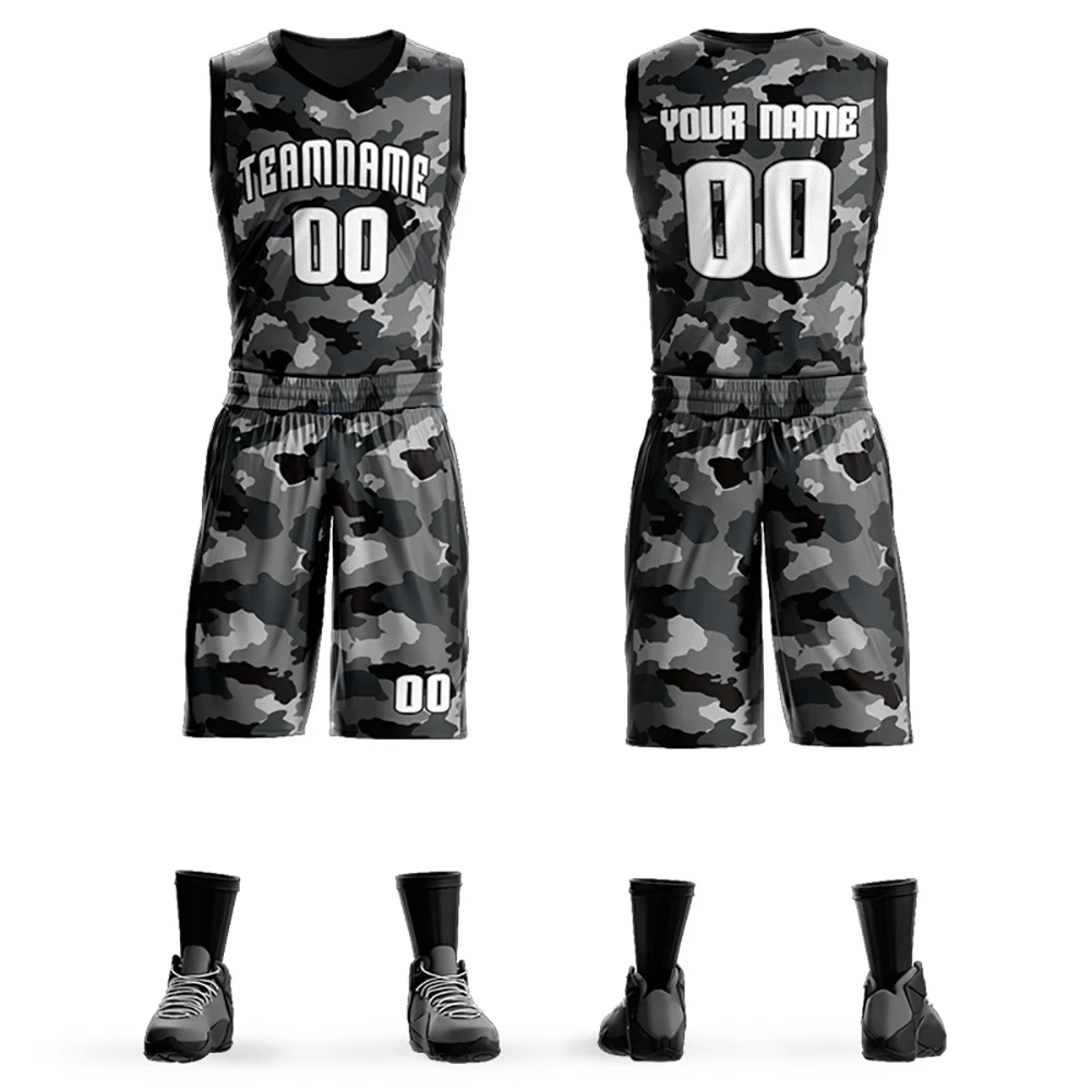 

Basketball Uniform For Men Tracksuits Custom Print Team Name Sports Fitness Running Training Breathable Sportswear