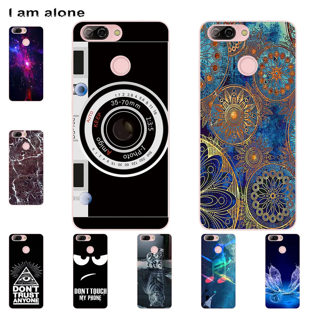 

I am alone Phone Case For ZTE Blade V9 Vita V10 V10 Vita Soft TPU Mobile Cute Fashion Cartoon Printed Bag