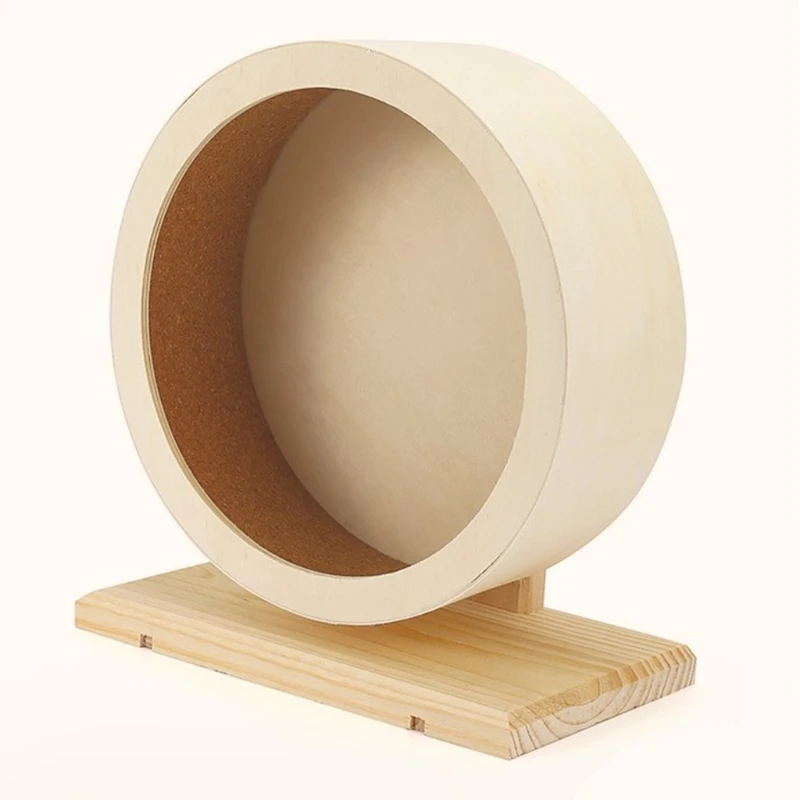 

2021 New Small Pets Exercise Wheel Hamster Wooden Mute Running Spinner Wheel Play Toy for Chinchilla Hedgehog S/L