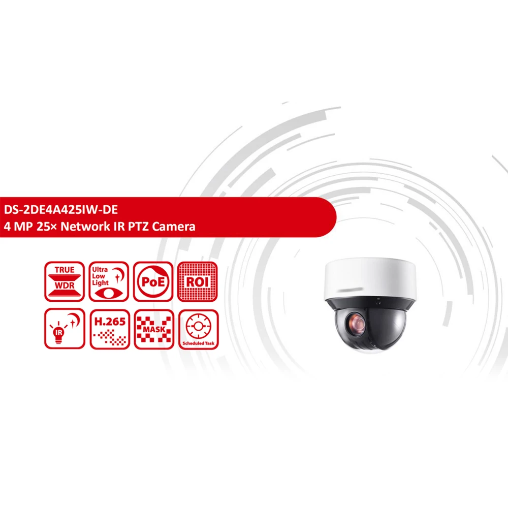 Предпродажа Hikvision оригинальная PTZ IP камера DS 2DE4A425IW DE 4MP 4 100 мм 25X зум сети POE H.265 IK10 ROI