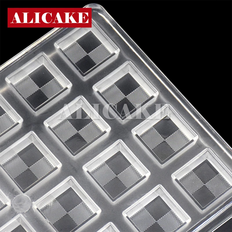 

3D Polycarbonate Chocolate Mold Form Tray Diamond Mould for Cake Chocolate Tools Nuggets Decorating Bakery Baking Pastry Tools