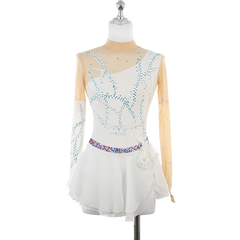 ZAGITOVA платье для фигурного катания женщин и девочек сетчатая юбка на коньках