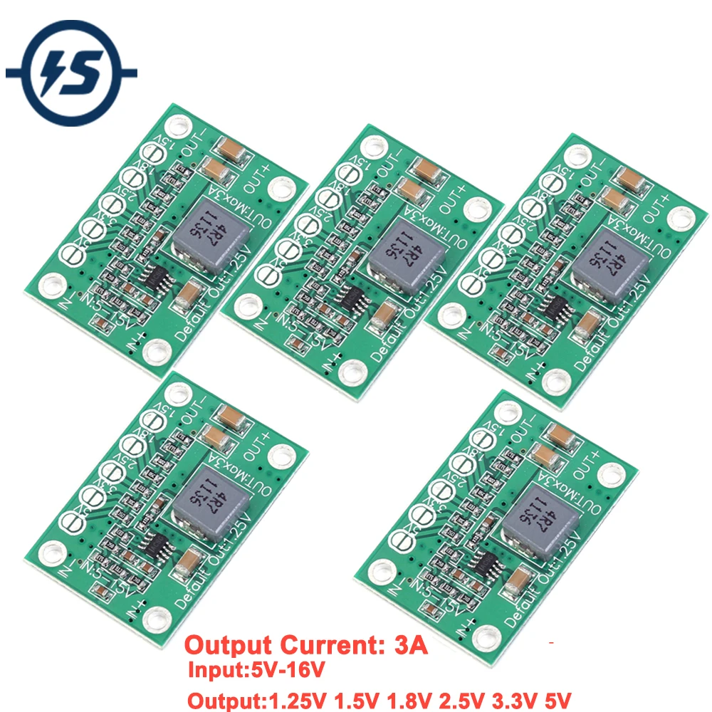 5 шт. понижающее устройство плата преобразователя Напряжения 16 В в 1 25 в/1 В/1 8 в/2 в/3