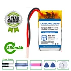 Аккумулятор LOSONCOER 250 мАч 501015 для наушников Bluetooth, диктофон для вождения, мышь, игрушки MP3 MP4
