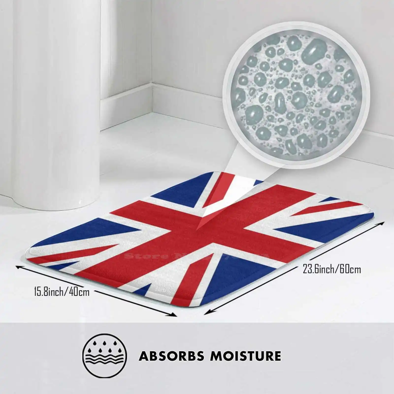 Удобный дверной коврик с флагом Великобритании и подушка флаг Флаг