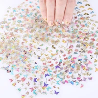 9 40pcs 3d butterflies decoration nail art flower stickers adhesive diy nail transfer decals foils manicure nail art decorations