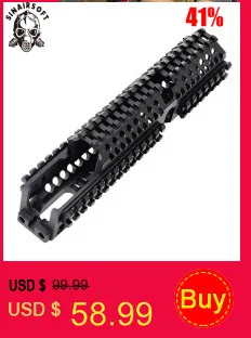 Алюминиевый Quad Rail 4-weaver/picatinny Rail Carbine Rifle Free Floating 7,2" Handguard QD Поворотный корпус для страйкбола AR15 M4/16