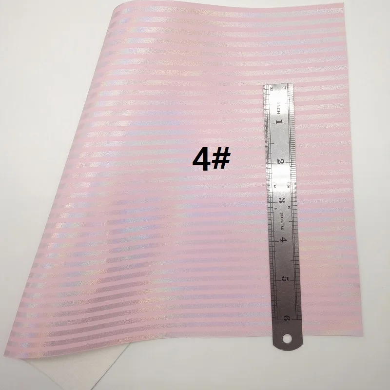 Розовая флокирующая блестящая ткань полосы из синтетической кожи кружевные