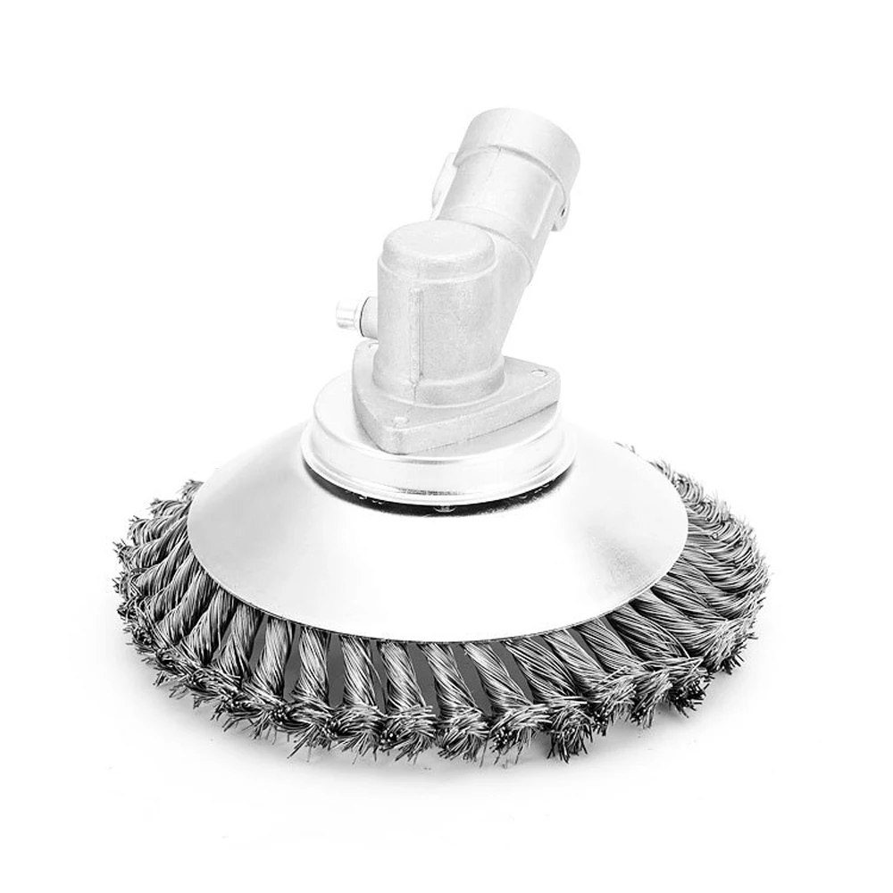 

Steel Wire Grass Trimmer Heads Tray Brush Cutter Rotary Wheel Heads Dust Removal Safe Strimmer For Lawn Mover Part Trimmer