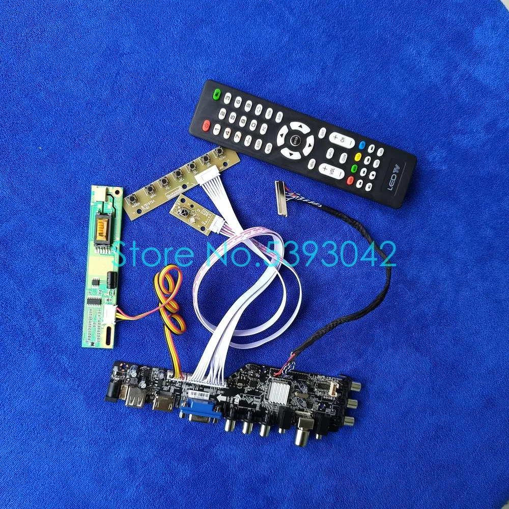 

For N170C2-L01 N170C2-L02 1440*900 LVDS 30-Pin 3663 Digital Signal USB+AV 1CCFL DVB-T LCD Screen Controller Drive Board Kit