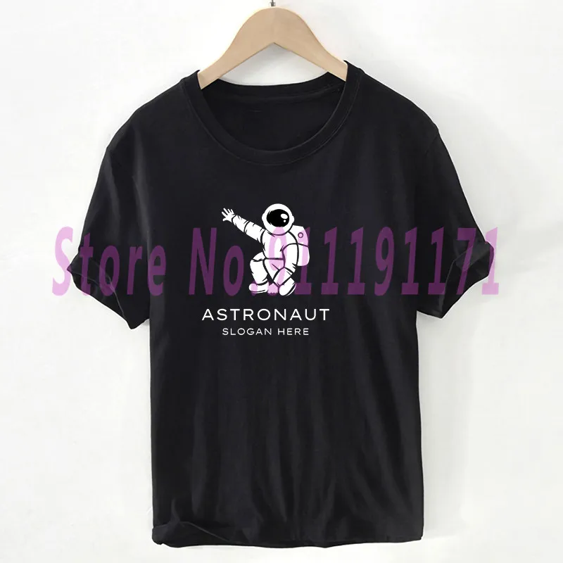 

Fashion Spacewalk t shirt Unisex Modern aesthetic design Astronaut Planet T-shirt Graphics Top 100% Cotton female/Man Pluse Size