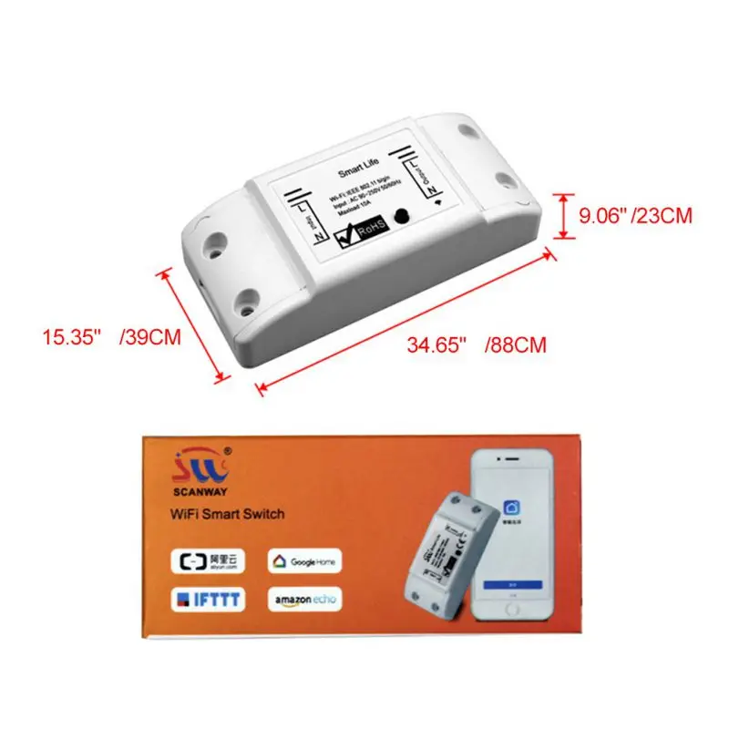 DIY WiFi умный Светильник Универсальный таймер выключателя беспроводной пульт