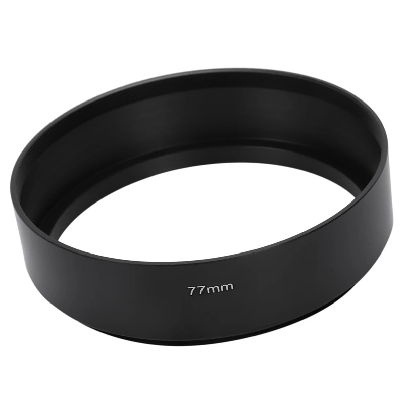 

Screw Mount 77mm Hood for Telephoto 80-200mm Lens Shade Black with 2X Durable Pro 1/4Inch Mount Adapter