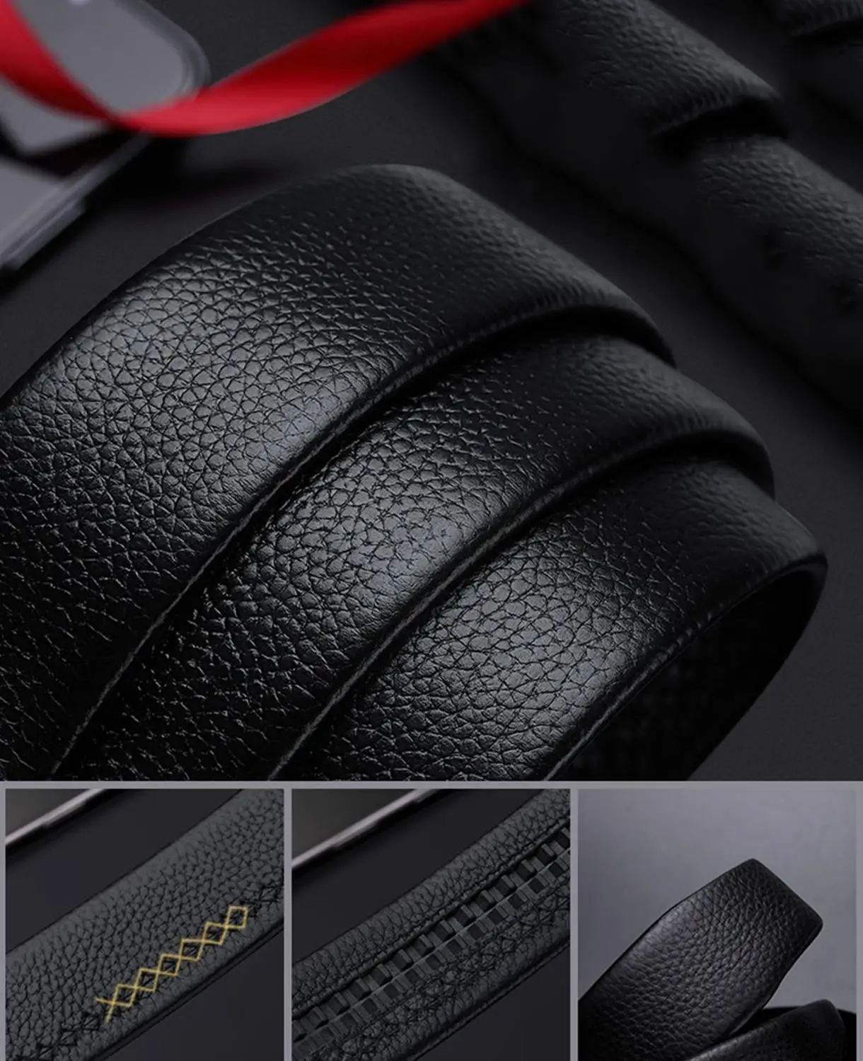 Мужские мягкие ремни-Храповик из натуральной кожи WILLIAMPOLO элегантные роскошные